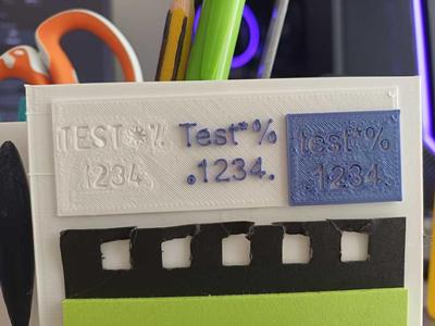 Filament Change and Text Test