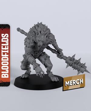 Werewolf Lupo - With Free Dragon  - 5e DnD Inspired for RPG and Wargamers