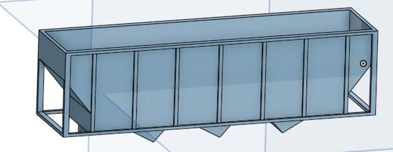 Generic N scale 45 Foot Hopper