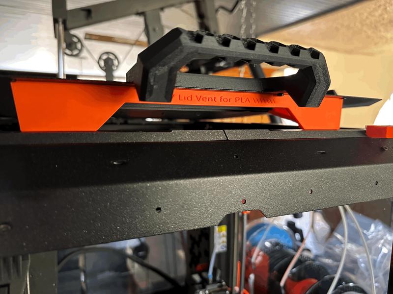 Original Prusa Enclosure Top Lid Vent for PLA Printing.