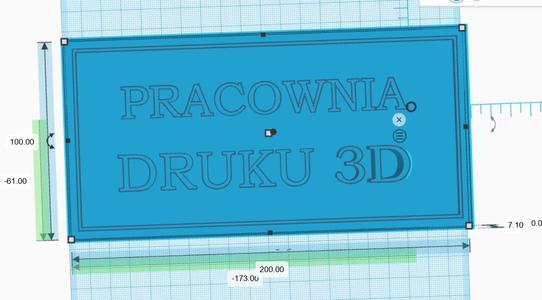 3D print room label
