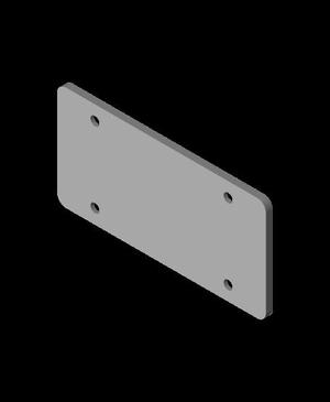 Mini licenceplate.stl
