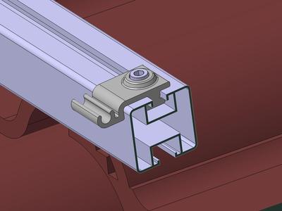 Solar rail cable clamp 6mm²