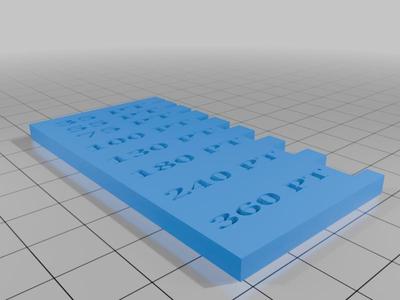 Sports card / Trading card point thickness guage