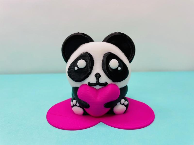 Panda with Heart