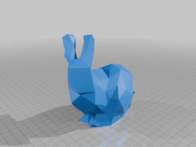 Low Poly Stanford Bunny with Quadric Error Metrics (200 mesh)