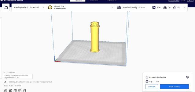 Universal Creatlity spool holder