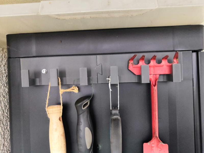 Six-Hook Garden Tool Storage Hanger