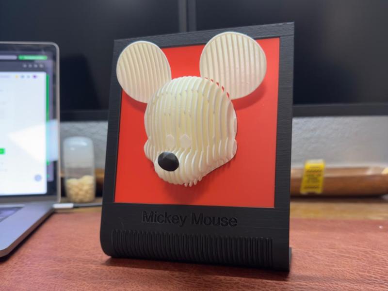 Mickey Mouse Layered Sculpture Flying Ears