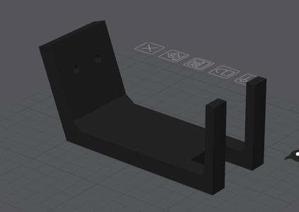 Longer pedal hook for bike mount