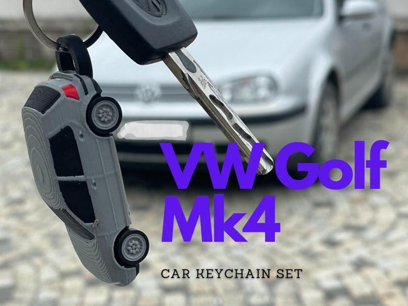 Volkswagen Golf Mk4 keychain minicar