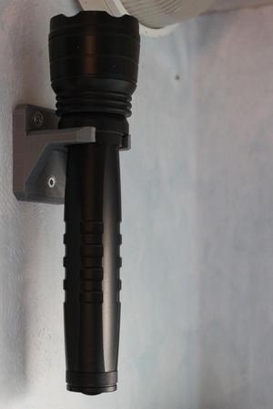 Simple wall Flashlight holder