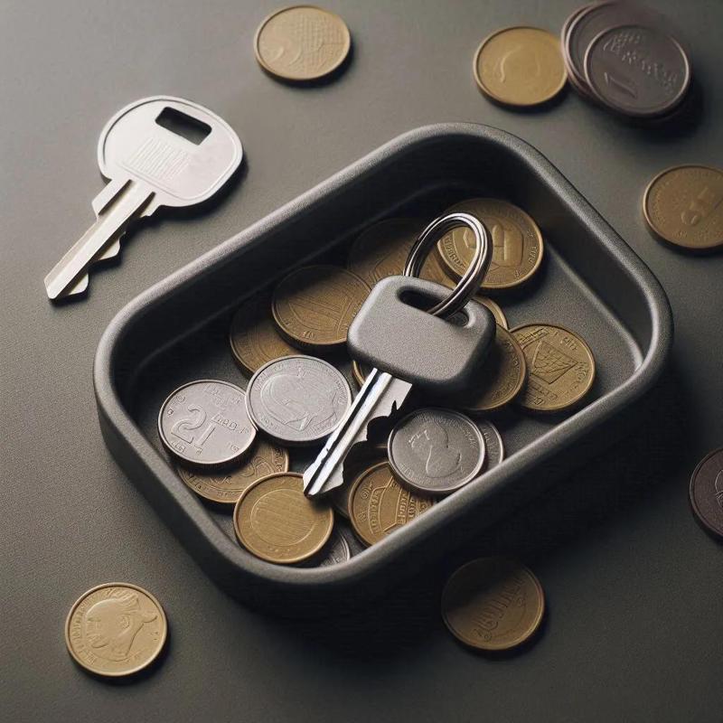 Modern Designed Clean Printable Key & Coin Tray