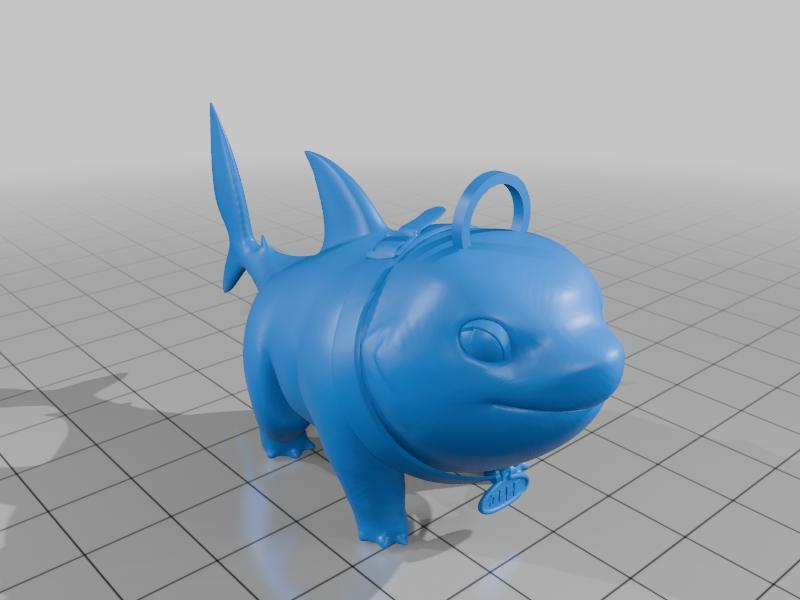 Jeff the Land Shark Keychain