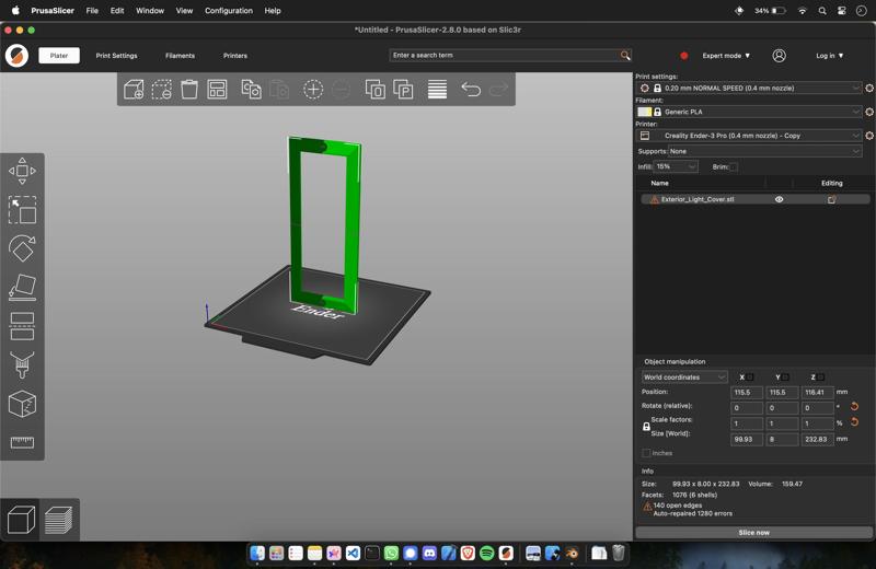 Exterior Light Cover/Frame