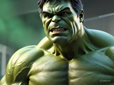 Angry hulk bust