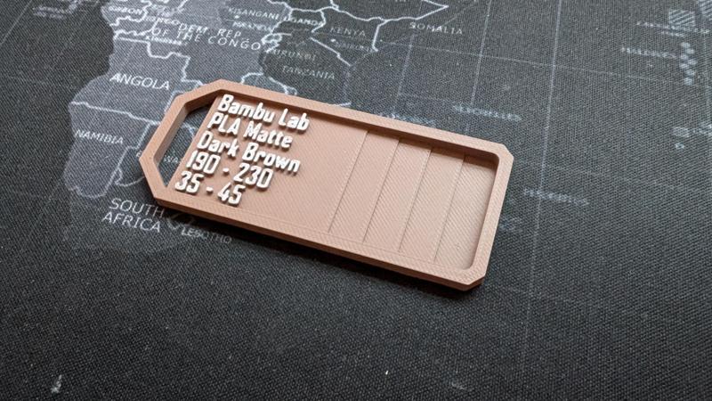 Customizable filament samples