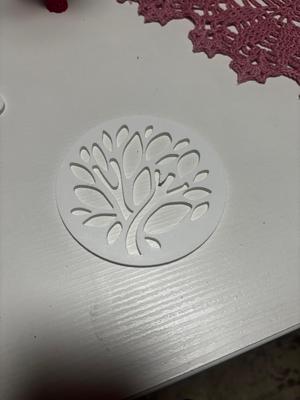 Leaf design beverage coaster