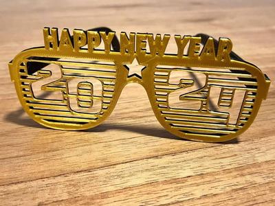 Happy New Year 2024 Glasses remix