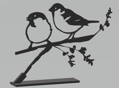 Two Sparrows 2D to 3D Designer Ed van der HEijden.