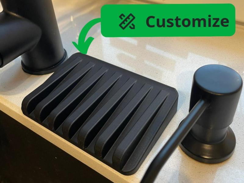 Kitchen Sink Sponge Holder Customizable