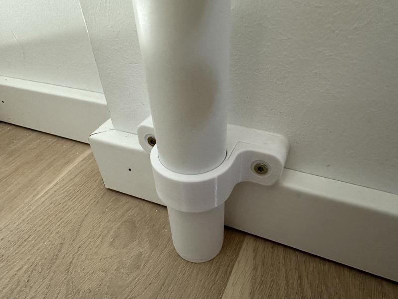 Vitval wall mount bracket (taller version for skirting board)