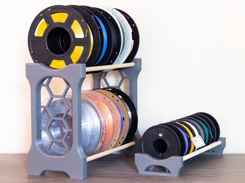 Filament Rack for 1/2" Wooden Dowel Rods