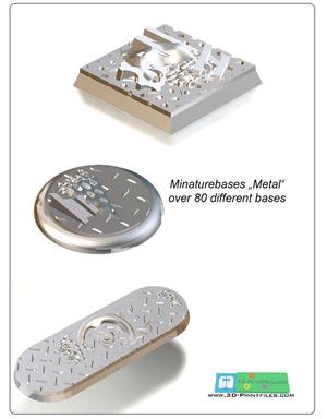 81x miniatures Base Scifi Mechanics / Metal