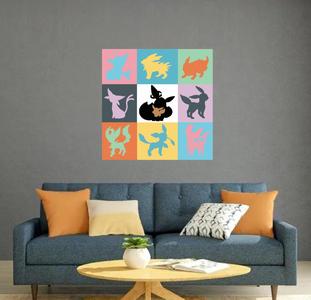 Eevee Evolutions Wall art