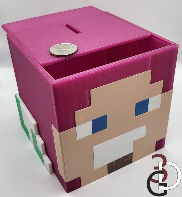 Buzz Lightyear Head Piggybank - Minecraft Theme