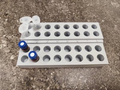 Rack for eppendorfs and vials
