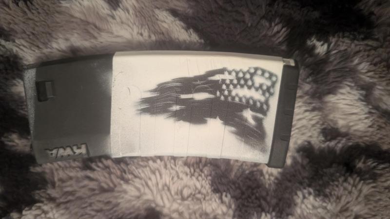 Tattered Flag Stencil (Works With Spray Paint)