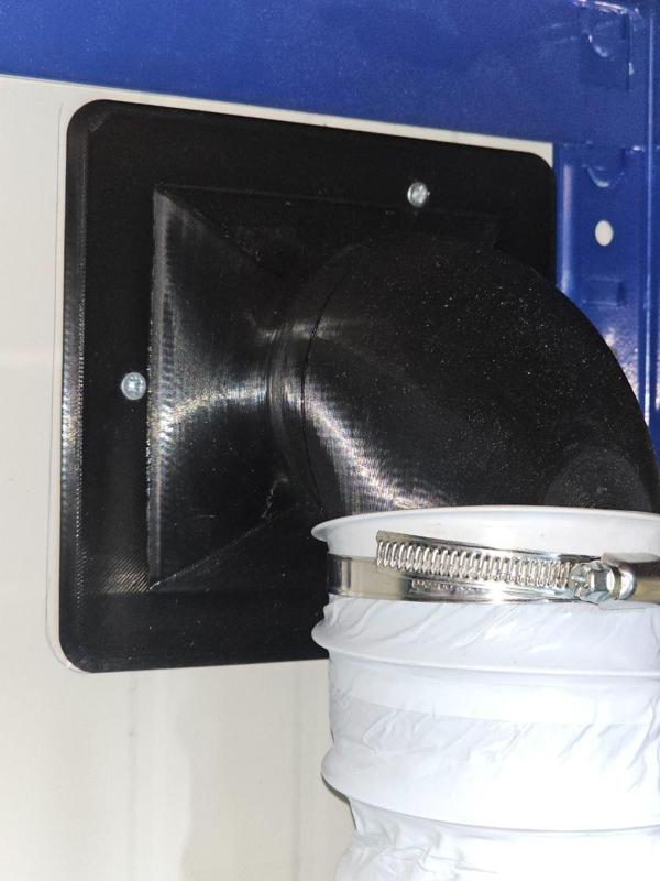 Exhaust Hose Adapter for P1S/X1C - 80 mm - 90°