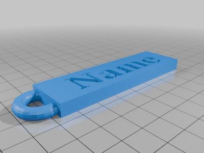 Customizable keychain 