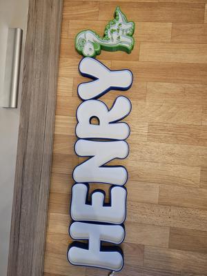 Namenslampe HENRY, LED