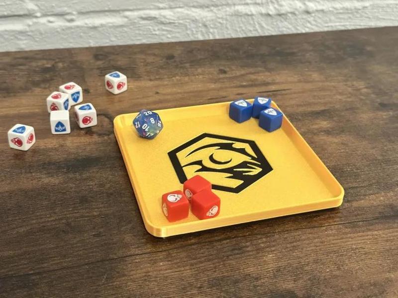 Slim Stackable Dice Tray - Heroscape Aquilla Symbol