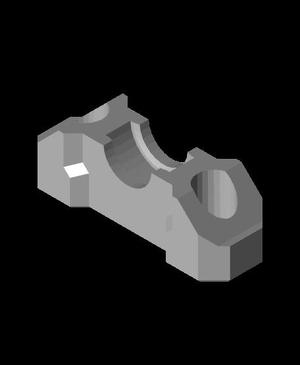 1/4 in Bearing Pillow Block Bottom