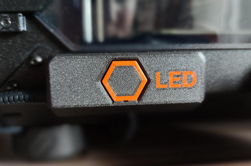 Prusa enclosure MM basic board LED cover light only