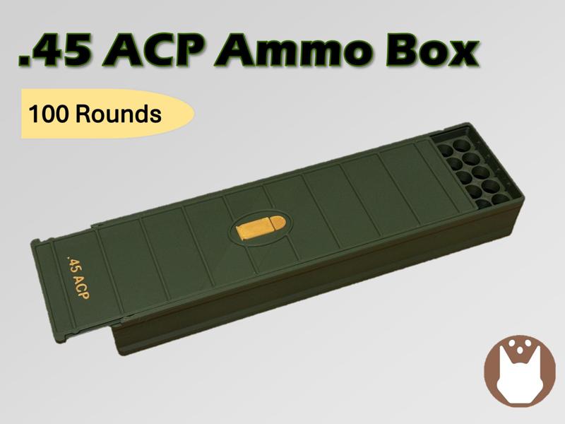 Ammo Storage Box 45 ACP 100 Round