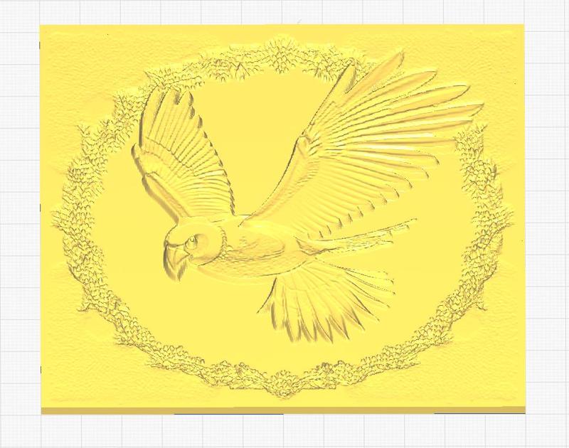 Decorative Bird in flight /lithophane /CNC