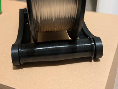 Self centering rollers for the ultimate spool holder