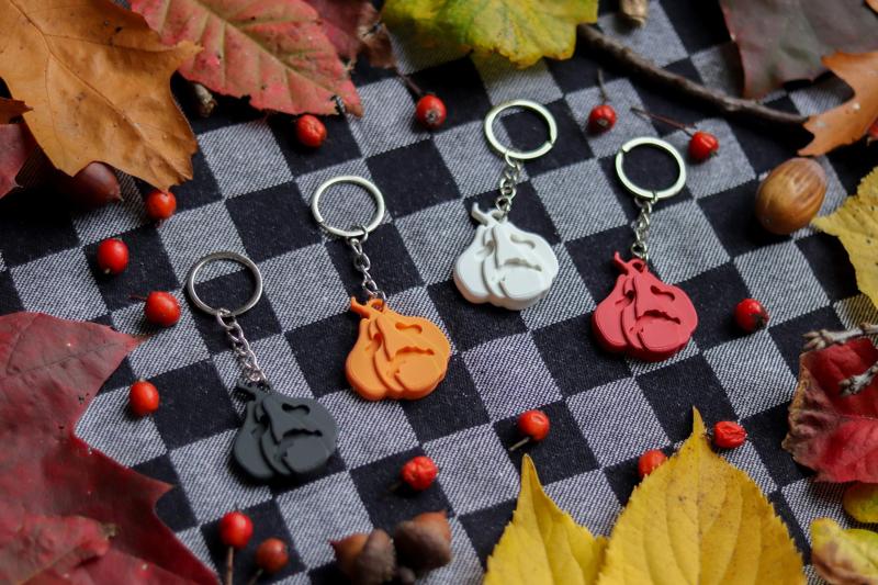 Sad Pumpkin Keychain | Autumn Series | Halloween