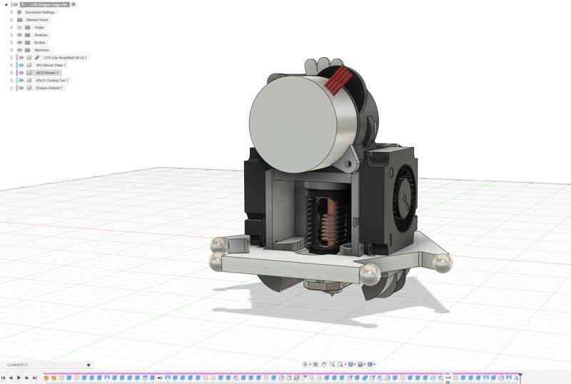 FLSUN SR - Voron DRAGON Rigid Effector (LGX Lite or Bowden) + CAD