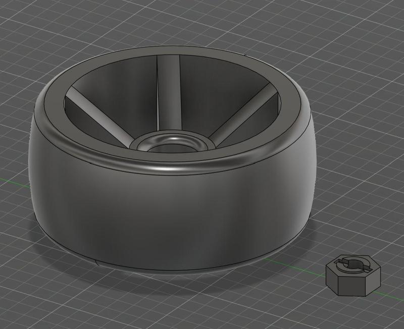 Drift Wheels and tire combined and HEX for MJX Hyper Go 16th scale