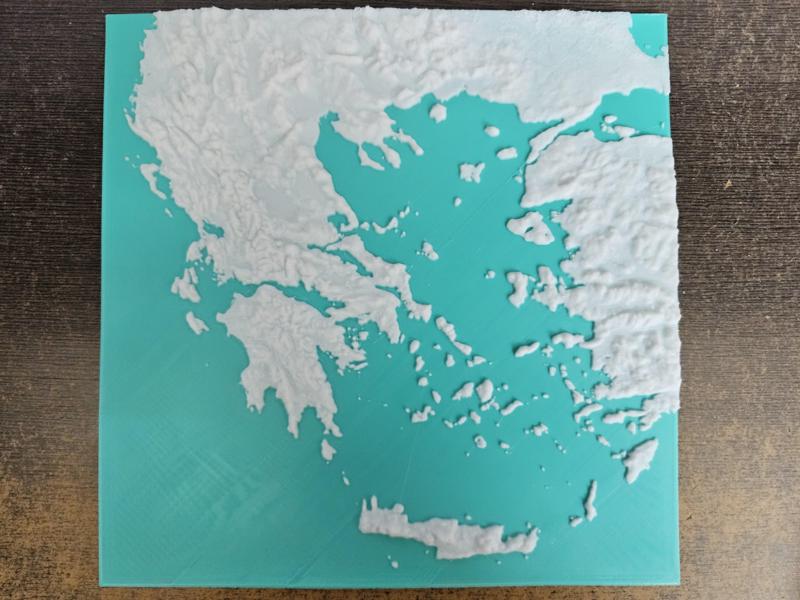 Greek relief map