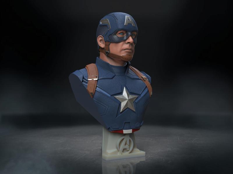 Captain America Bust (Pre-Supported)