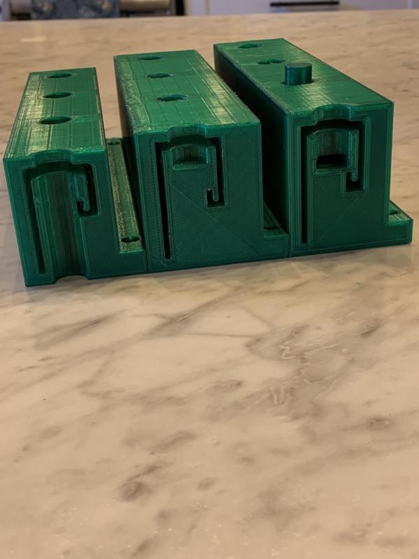 5/8" Vinyl J channel (Mitten) jig for 12mm RGB Pixels