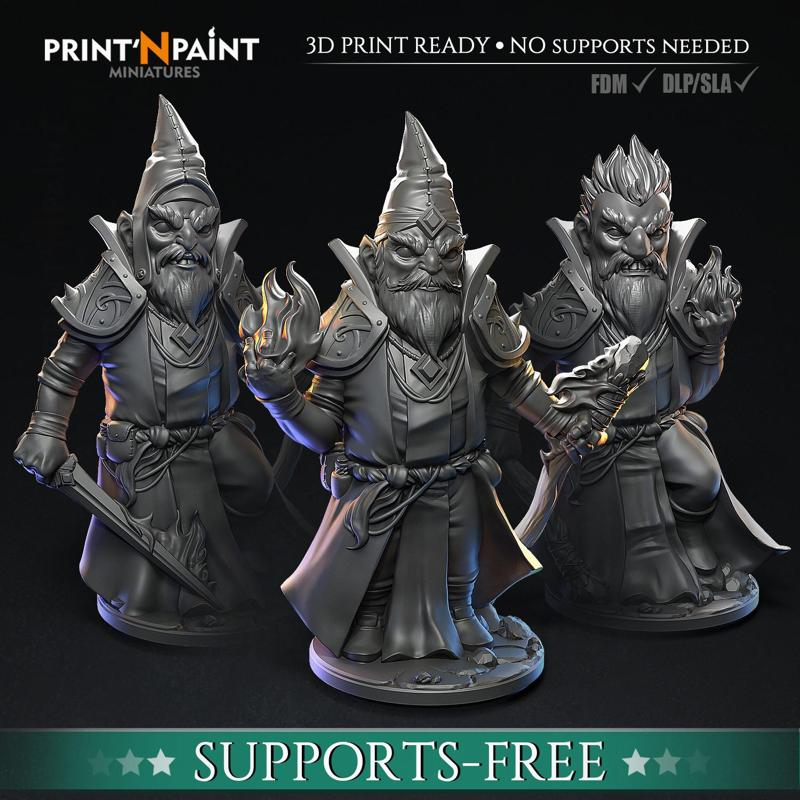 3 Gnome Pyromancers