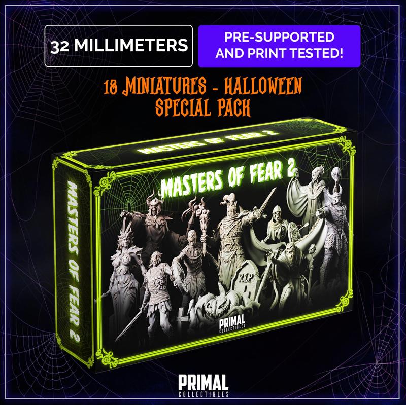 18 miniatures - Halloween pack - MASTERS OF FEAR 2 - Premium Package