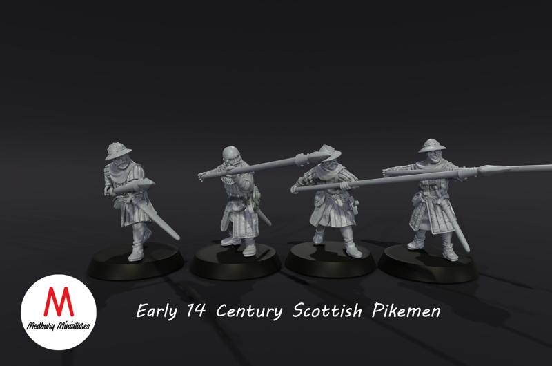 14th Century Scottish Pikemen